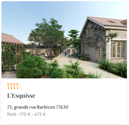 Hôtel L'Esquisse, Teritoria escapade à la forêt de Fontainebleau