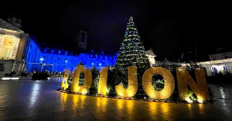 Région Bourgogne-Franche-Comté lumières de noël de dijon