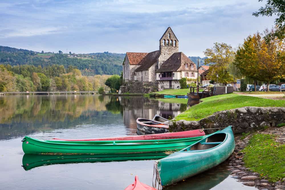 attraver-samento della dordogna in kayak