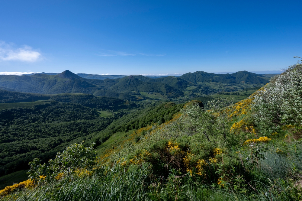 La Route des Fromages d'Auvergne paysage de montagne du cantal shutterstock 2165917315 michel peres