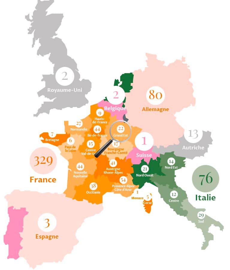 Région Grand Est carte zoom grand est fr