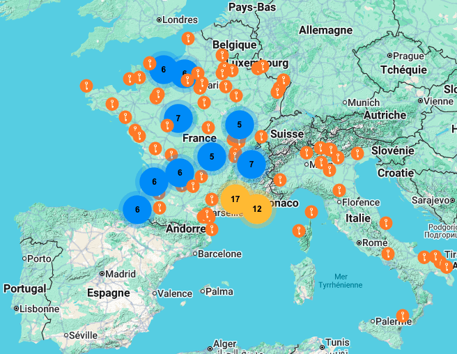 carte des implantations teritoria