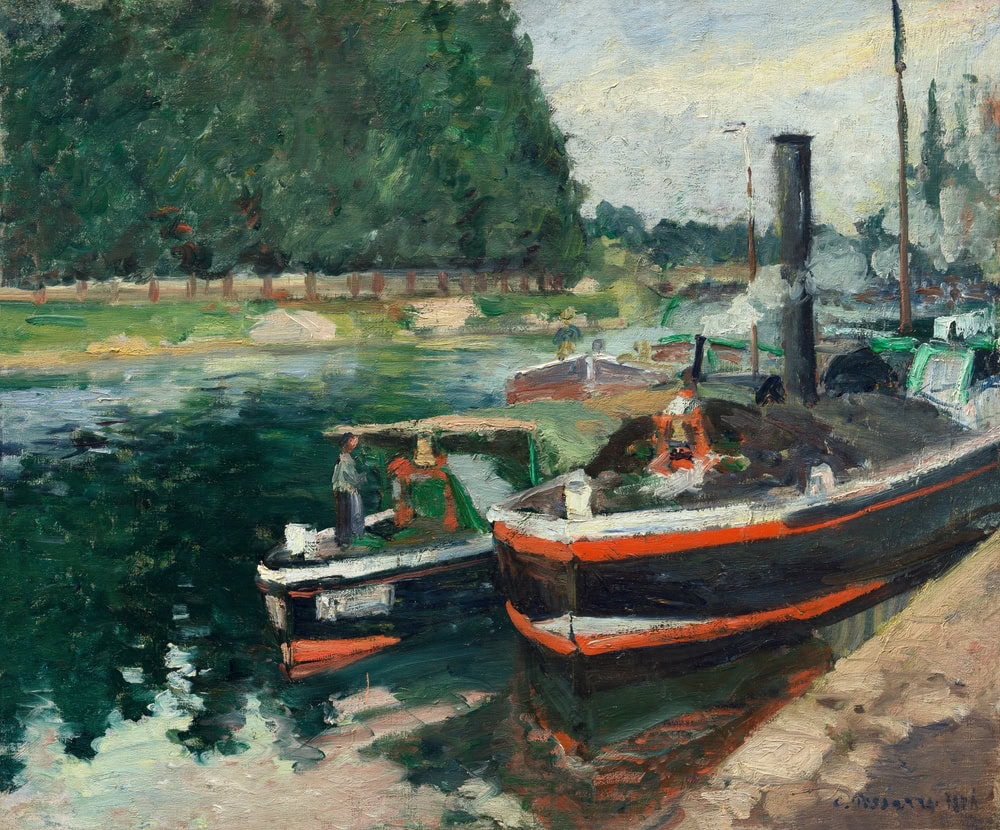 Itinéraire impressionniste France barges a pontoise par