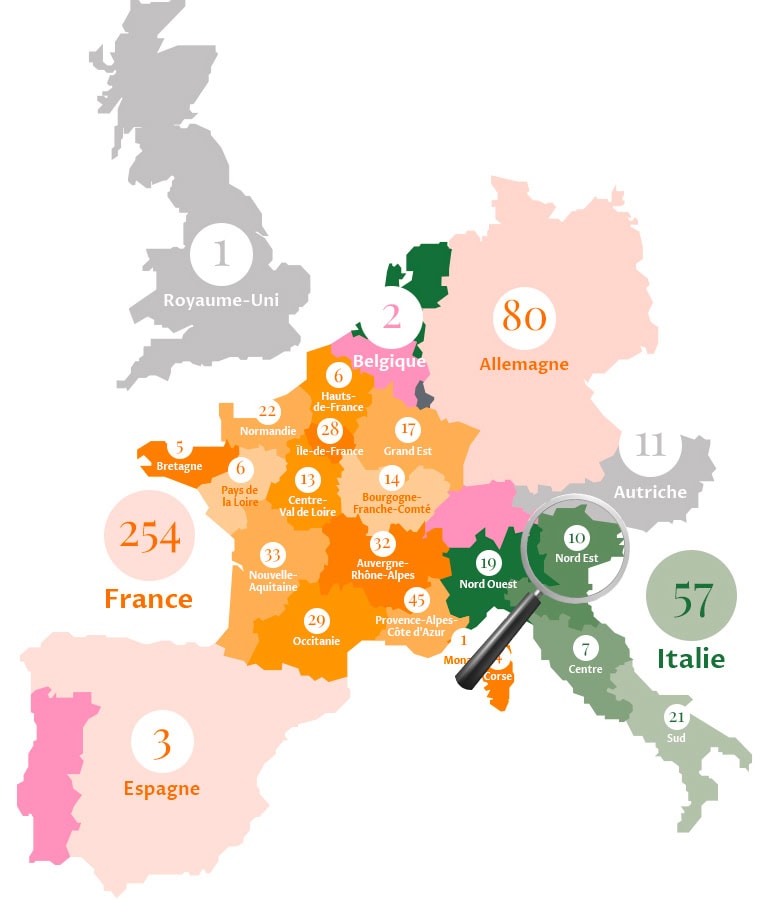 Italie du Nord Est zoom region italie ne fr