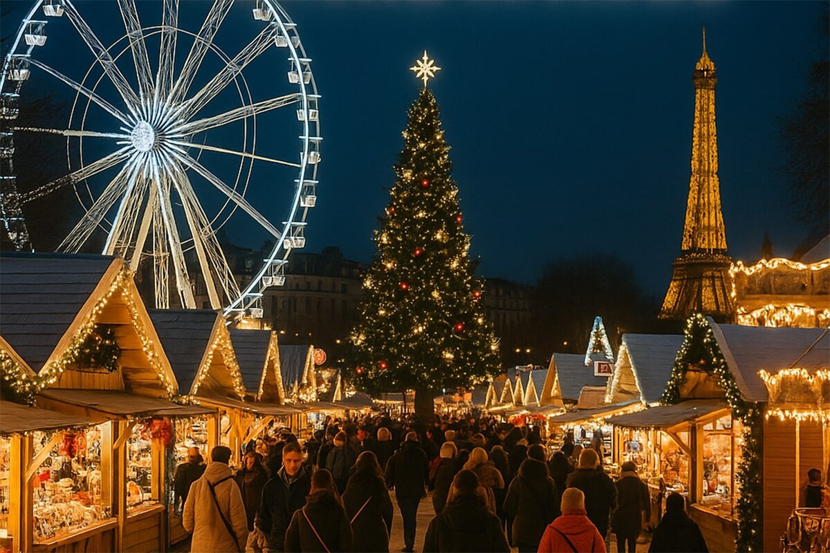 marché de noël aux tuileries